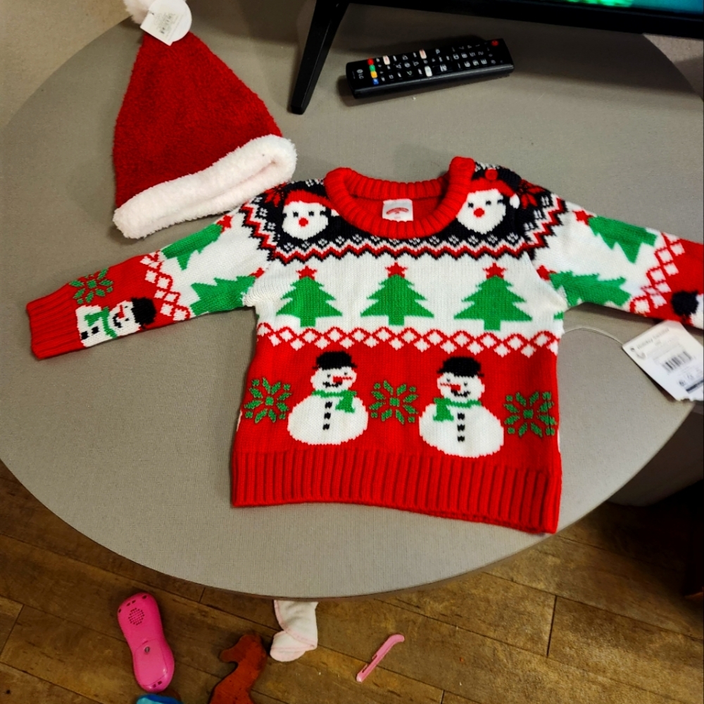 Mud pie infant sweater hat and socks